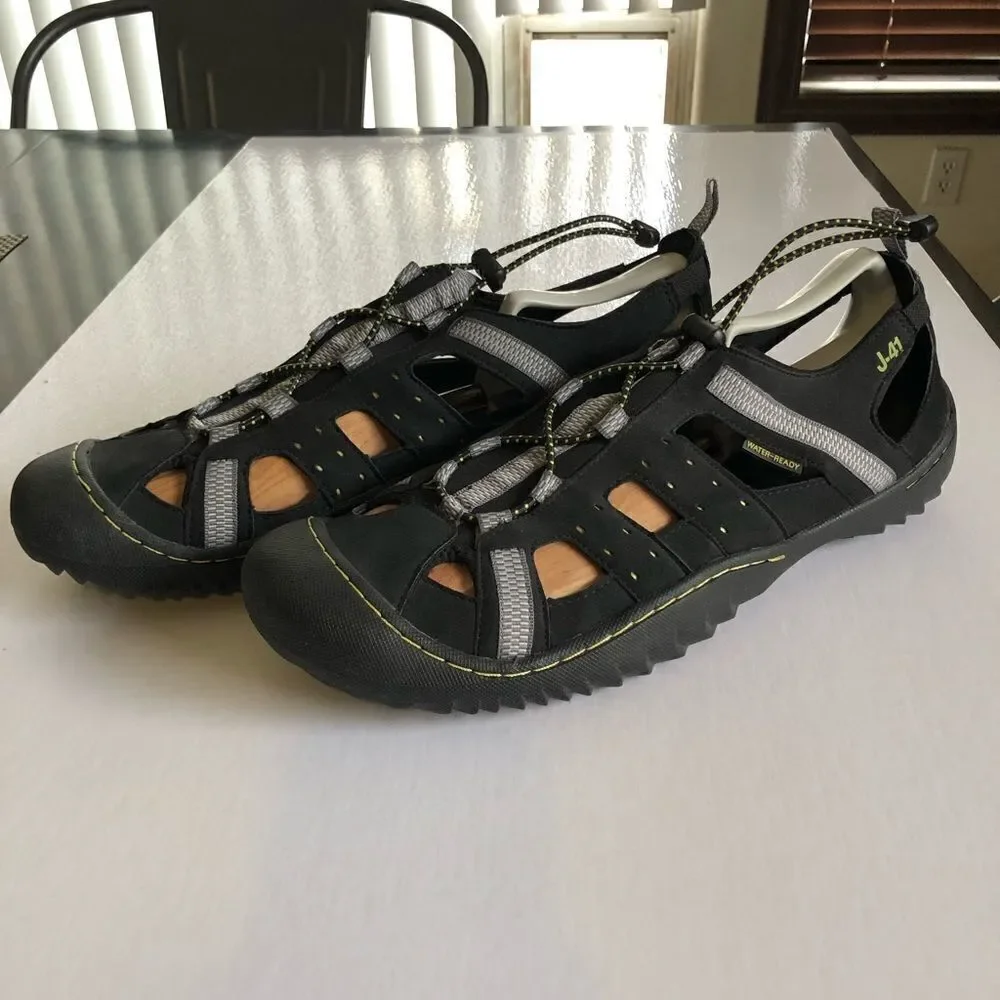 J-41 Adventure On Men’s Water Ready Black Shoes 12